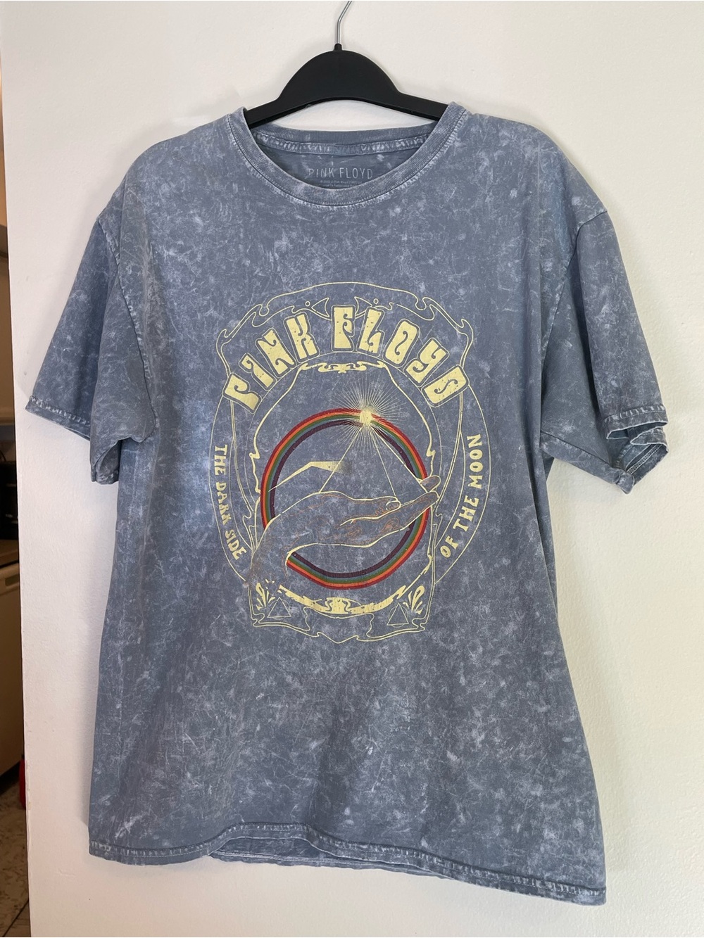 Pink Floyd "Dark Side of the Moon" Acid Wash Graphic Band Awesome classic  - M/L